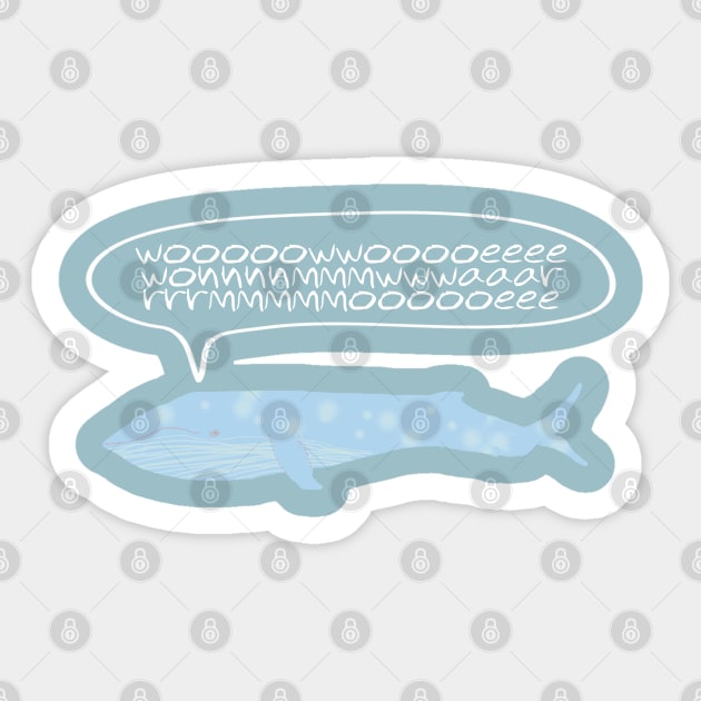 Whale Language Sticker by ahadden